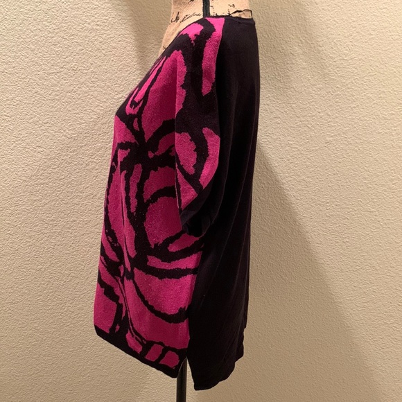 Women’s Worthington Colorblock Boat Neck Dolman Sleeves Sweater Top - Picture 3 of 12